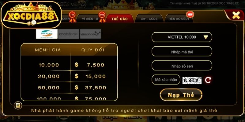 Chú ý không tiến hành lưu lại account nhận tiền